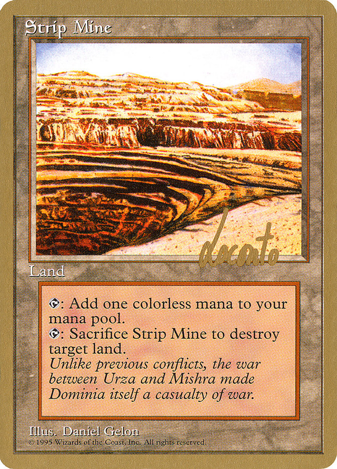 Strip Mine (Michael Loconto) [Pro Tour Collector Set] | Chromatic Games