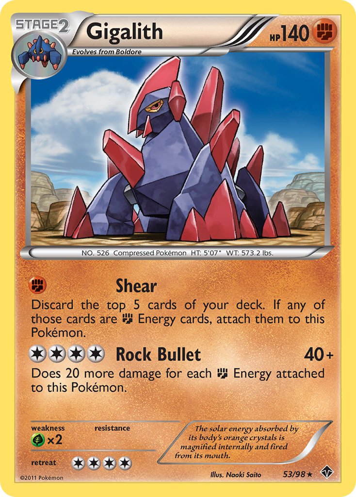 Gigalith (Emerging Powers Cracked Ice Holo) [Blister Exclusives] | Chromatic Games