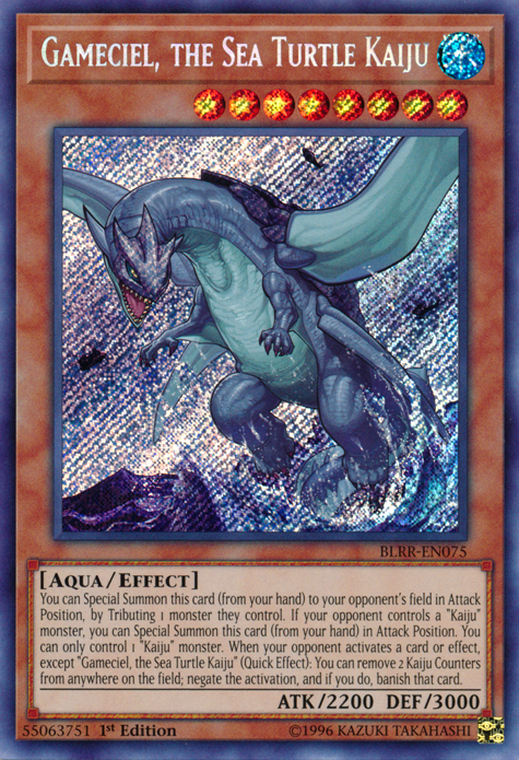 Gameciel, the Sea Turtle Kaiju [BLRR-EN075] Secret Rare | Chromatic Games