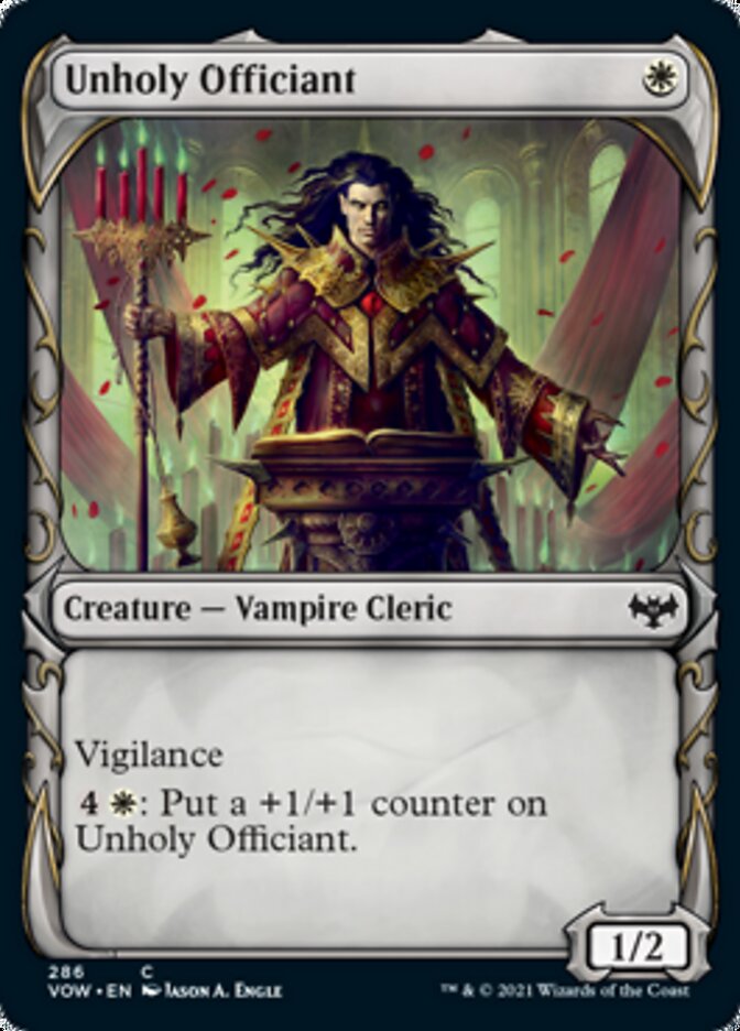 Unholy Officiant (Showcase Fang Frame) [Innistrad: Crimson Vow] | Chromatic Games