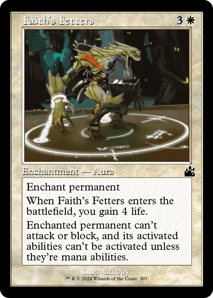 Faith's Fetters (Retro Frame) [Ravnica Remastered] | Chromatic Games