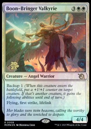 Boon-Bringer Valkyrie [March of the Machine Prerelease Promos] | Chromatic Games