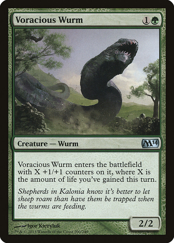 Voracious Wurm [Magic 2014] | Chromatic Games