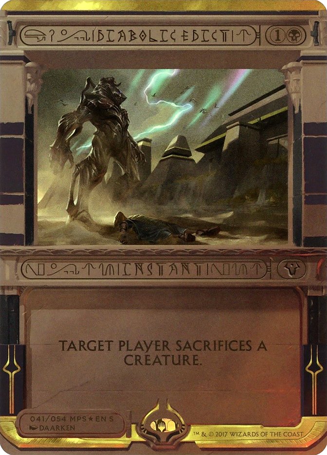 Diabolic Edict (Invocation) [Amonkhet Invocations] | Chromatic Games