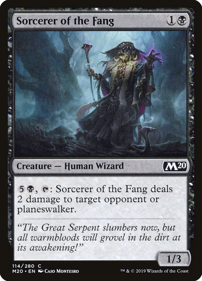 Sorcerer of the Fang [Core Set 2020] | Chromatic Games