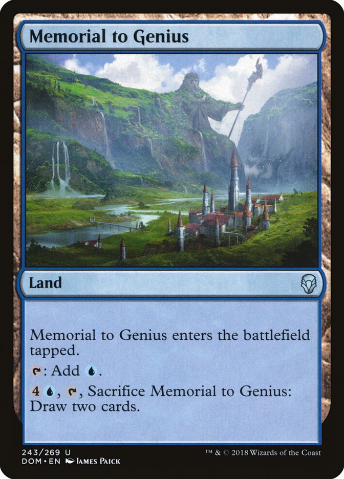 Memorial to Genius [Dominaria] | Chromatic Games