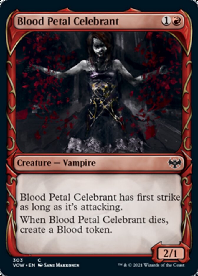 Blood Petal Celebrant (Showcase Fang Frame) [Innistrad: Crimson Vow] | Chromatic Games