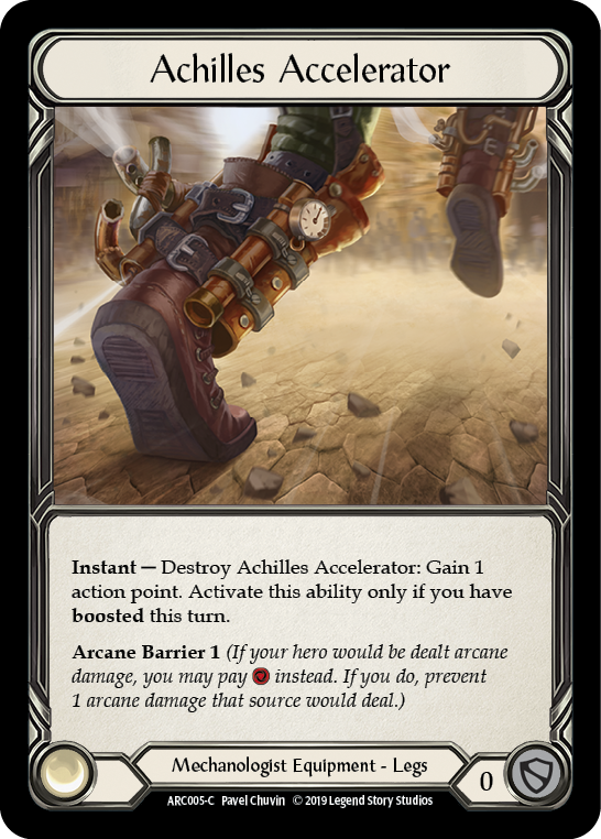 Achilles Accelerator [ARC005-C] (Arcane Rising)  1st Edition Cold Foil | Chromatic Games