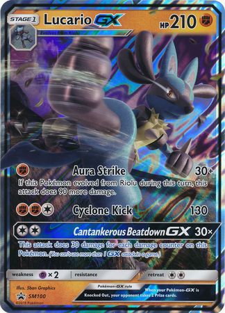 Lucario GX (SM100) (Jumbo Card) [Sun & Moon: Black Star Promos] | Chromatic Games