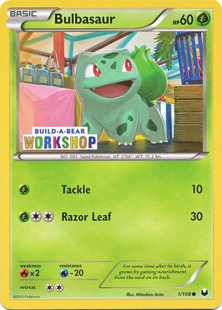 Bulbasaur (1/108) (Build A Bear Workshop Exclusive) [Black & White: Dark Explorers] | Chromatic Games