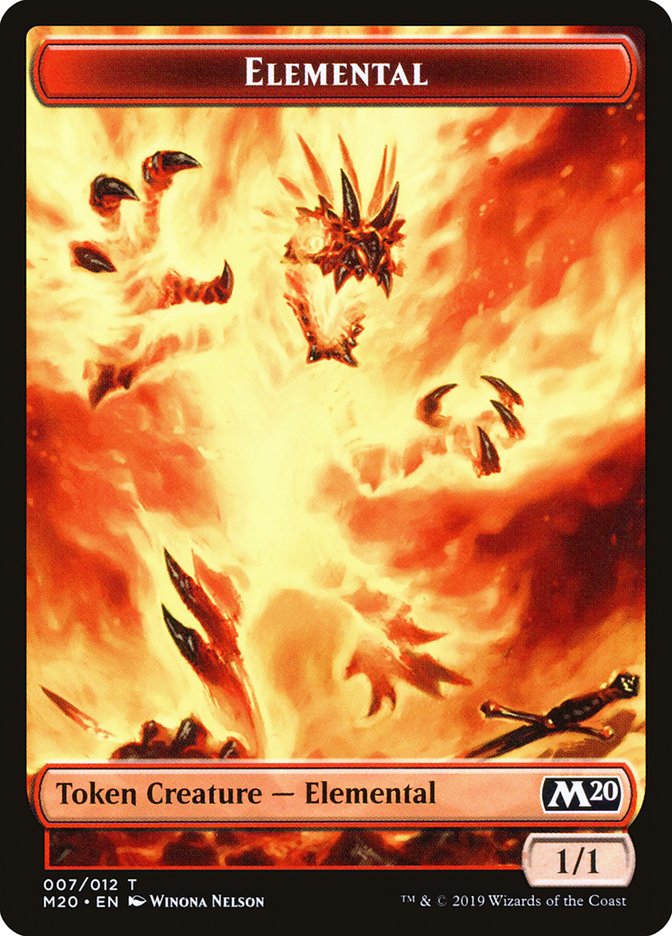 Elemental Token [Core Set 2020 Tokens] | Chromatic Games