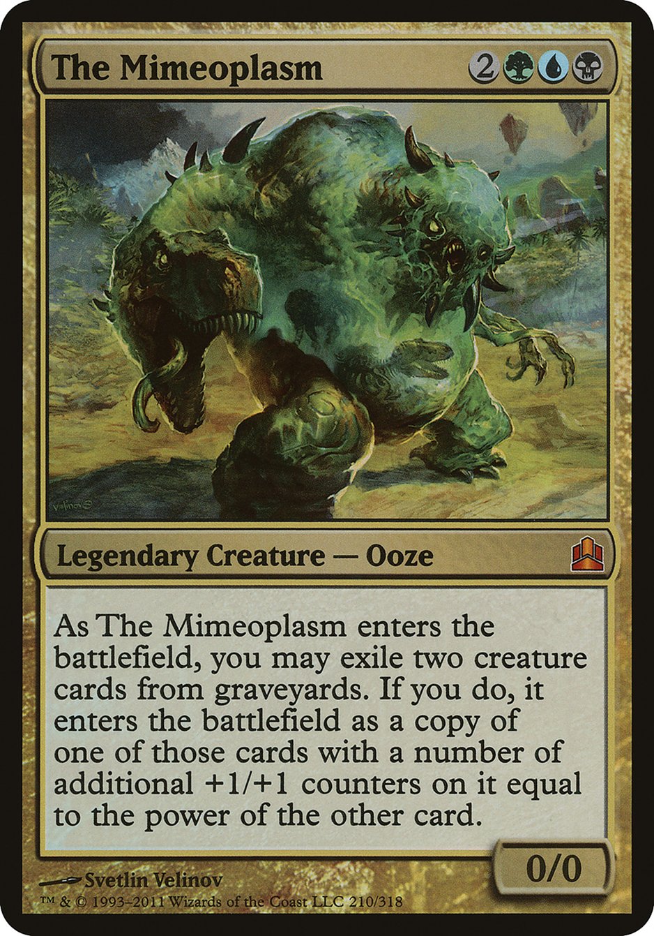 The Mimeoplasm (Oversized) [Commander 2011 Oversized] | Chromatic Games