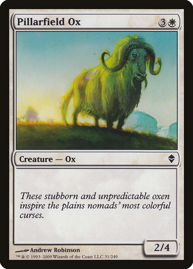 Pillarfield Ox [Zendikar] | Chromatic Games