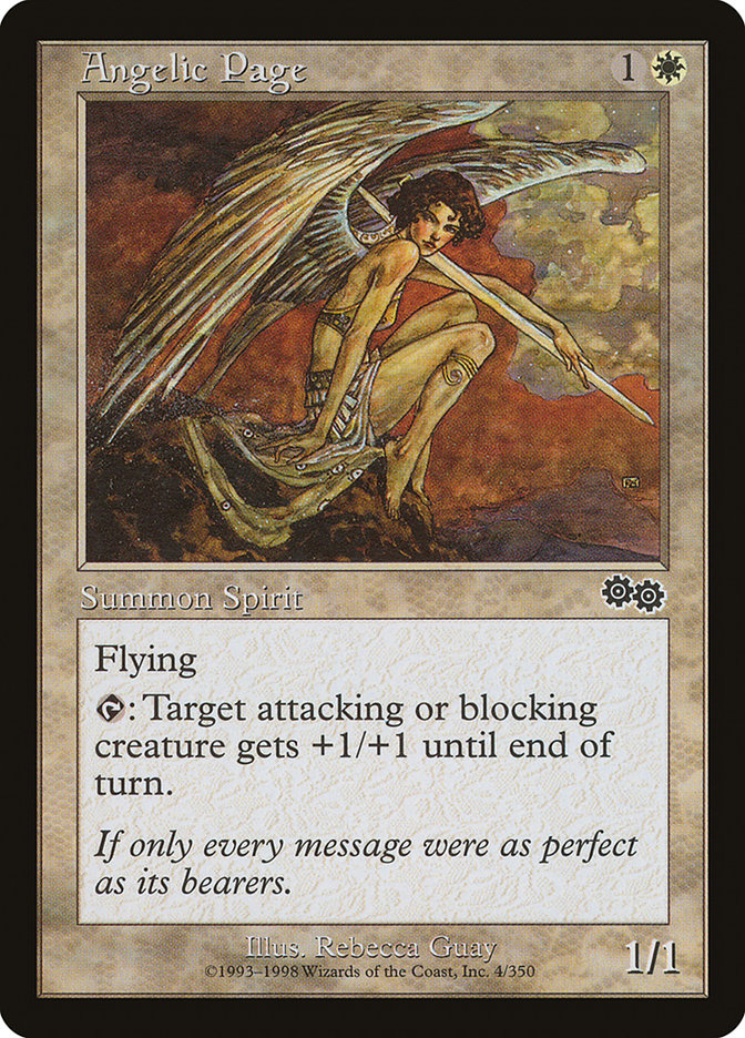 Angelic Page [Urza's Saga] | Chromatic Games