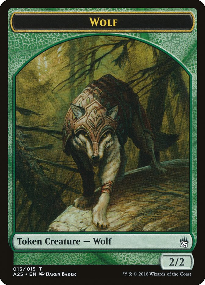 Wolf Token [Masters 25 Tokens] | Chromatic Games