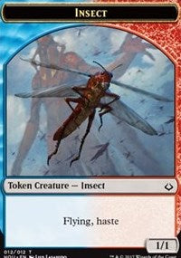 Insect // Warrior Double-Sided Token [Hour of Devastation Tokens] | Chromatic Games