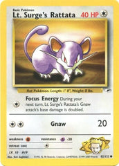 Lt. Surge's Rattata (82/132) [Gym Heroes Unlimited] | Chromatic Games
