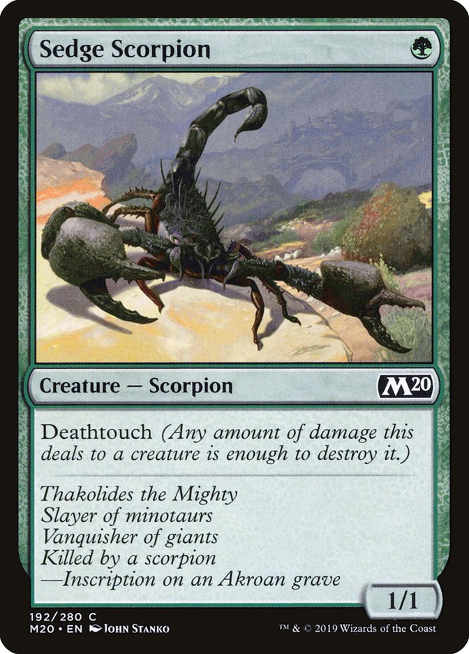 Sedge Scorpion [Core Set 2020] | Chromatic Games