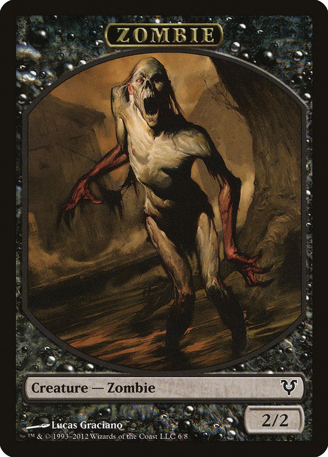 Zombie Token [Avacyn Restored Tokens] | Chromatic Games