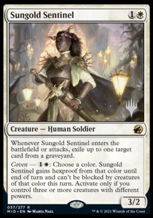 Sungold Sentinel (Promo Pack) [Innistrad: Midnight Hunt Promos] | Chromatic Games