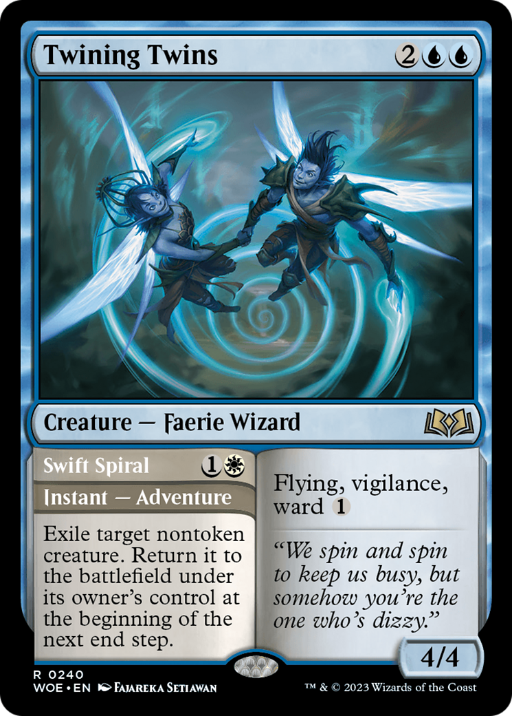 Twining Twins // Swift Spiral [Wilds of Eldraine] | Chromatic Games