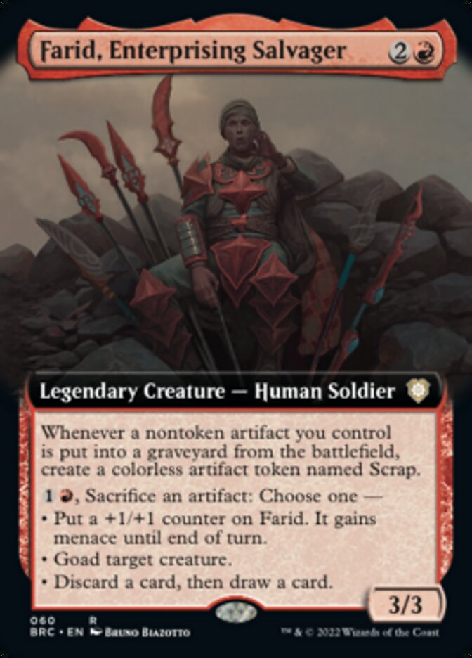 Farid, Enterprising Salvager (Extended Art) [The Brothers' War Commander] | Chromatic Games