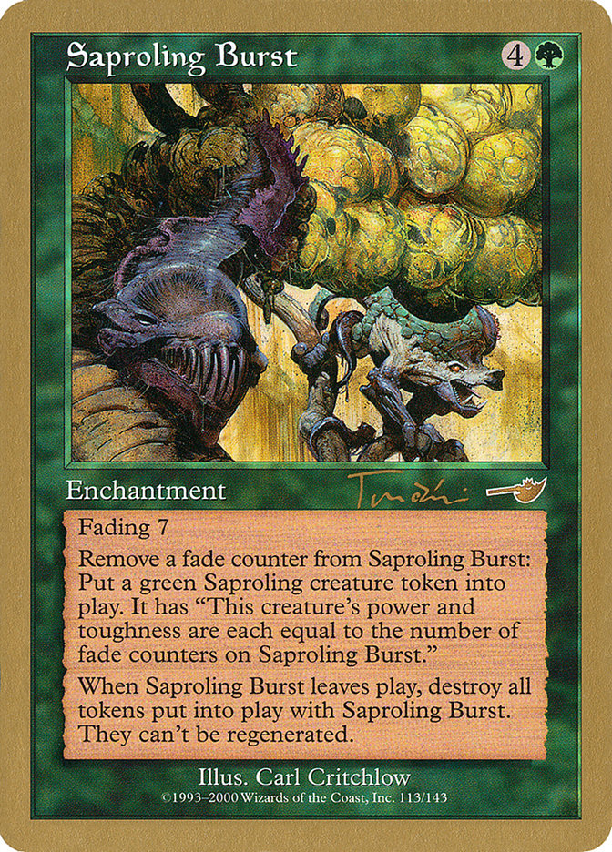 Saproling Burst (Jan Tomcani) [World Championship Decks 2001] | Chromatic Games