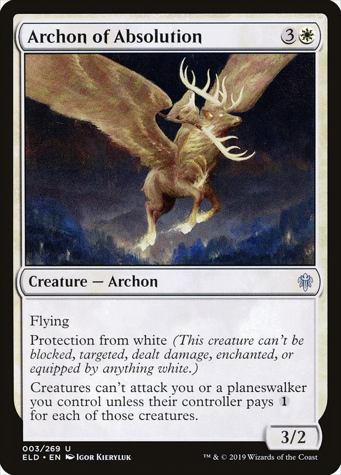 Archon of Absolution [Throne of Eldraine] | Chromatic Games