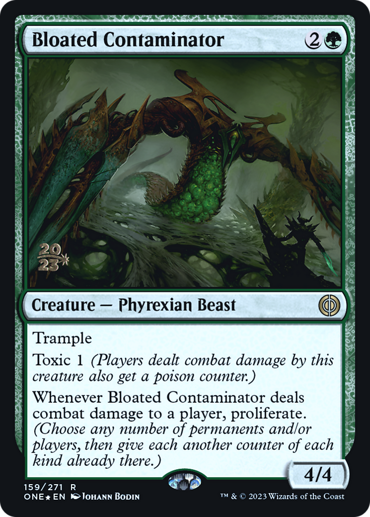 Bloated Contaminator [Phyrexia: All Will Be One Prerelease Promos] | Chromatic Games