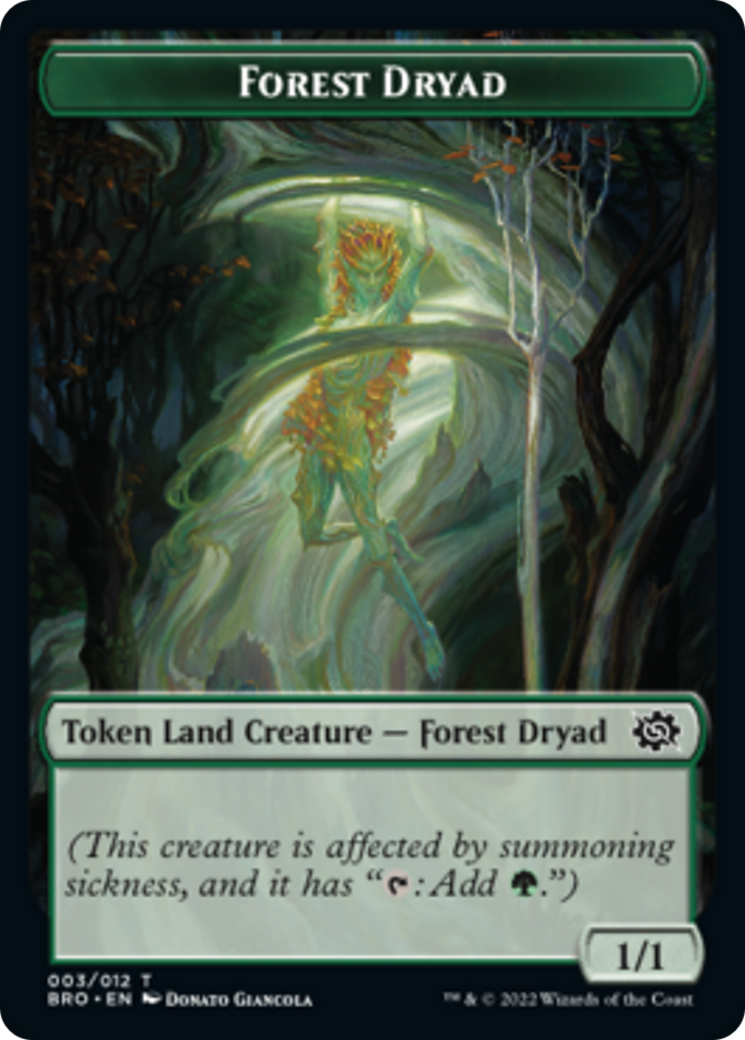 Forest Dryad Token [The Brothers' War Tokens] | Chromatic Games