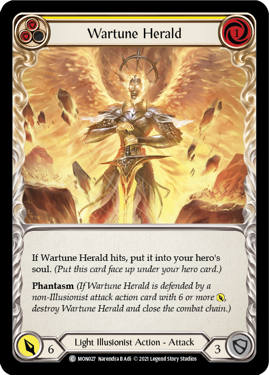 Wartune Herald (Yellow) [MON027] (Monarch)  1st Edition Normal | Chromatic Games