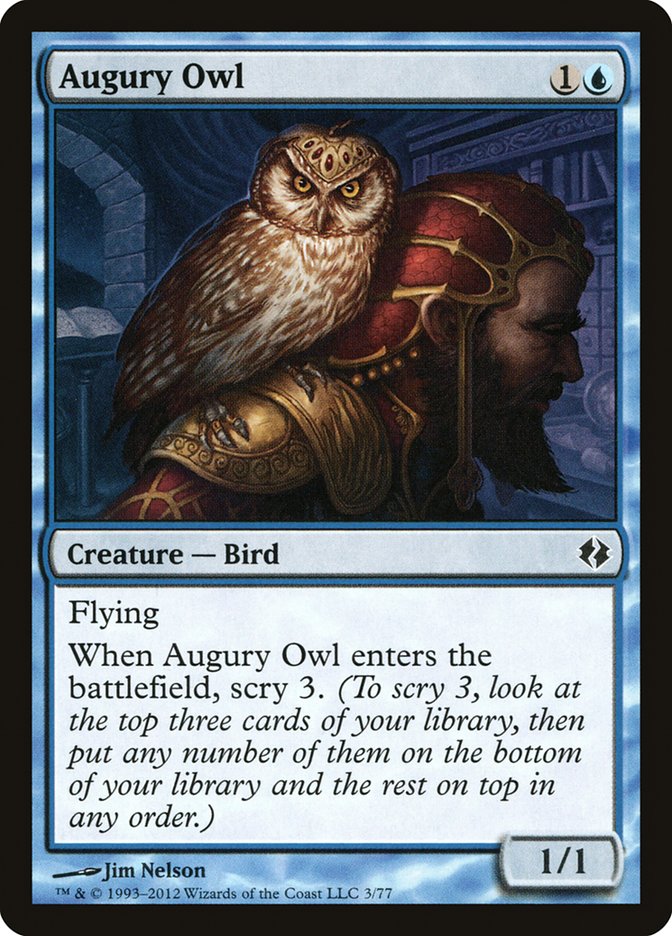 Augury Owl [Duel Decks: Venser vs. Koth] | Chromatic Games