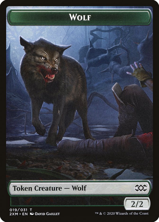 Copy // Wolf Double-Sided Token [Double Masters Tokens] | Chromatic Games