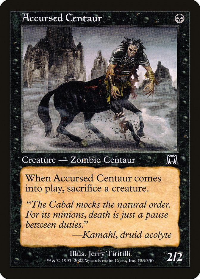 Accursed Centaur [Onslaught] | Chromatic Games