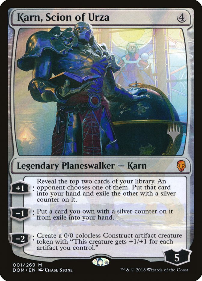 Karn, Scion of Urza (Promo Pack) [Dominaria Promos] | Chromatic Games