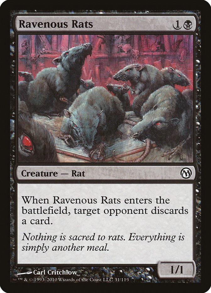 Ravenous Rats [Duels of the Planeswalkers] | Chromatic Games