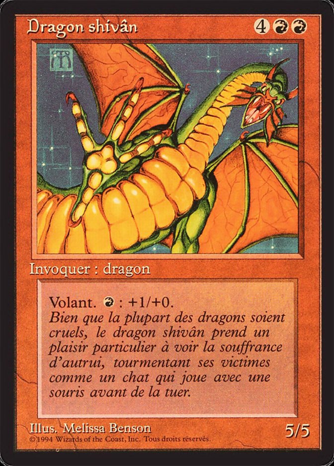 Shivan Dragon [Foreign Black Border] | Chromatic Games