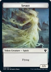 Spirit // Treasure Double-Sided Token [Commander 2020 Tokens] | Chromatic Games