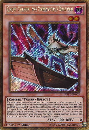 Ghost Charon, the Underworld Boatman [PGL2-EN005] Gold Secret Rare | Chromatic Games