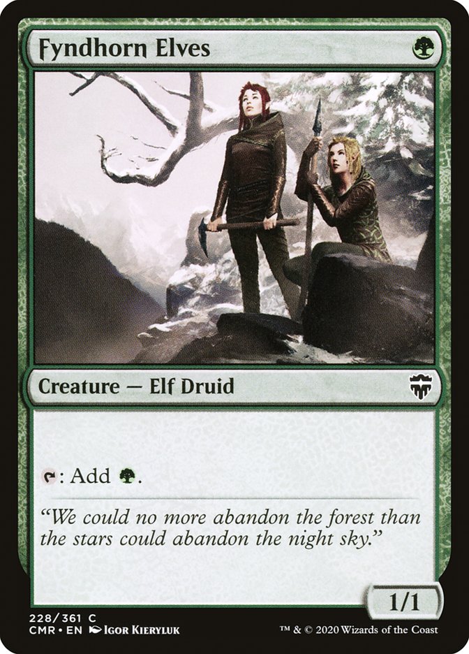 Fyndhorn Elves [Commander Legends] | Chromatic Games