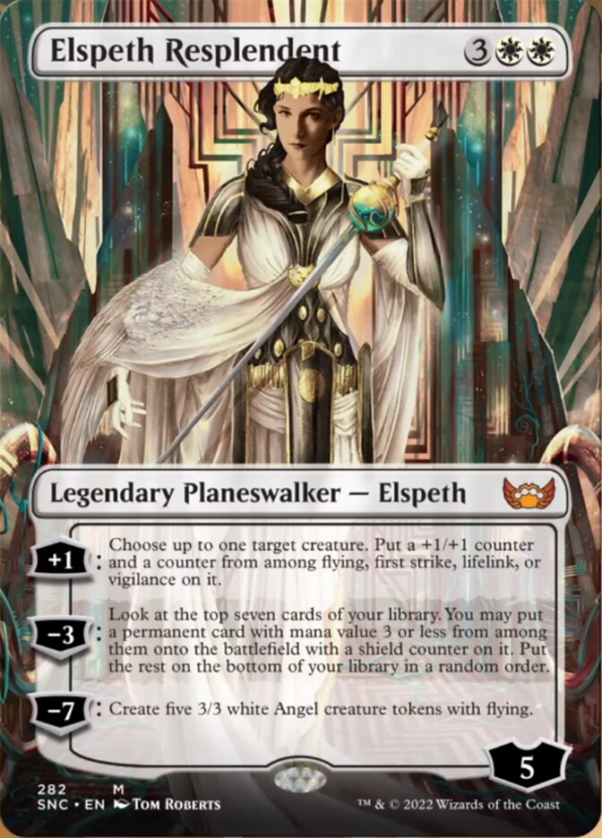 Elspeth Resplendent (Borderless) [Streets of New Capenna] | Chromatic Games