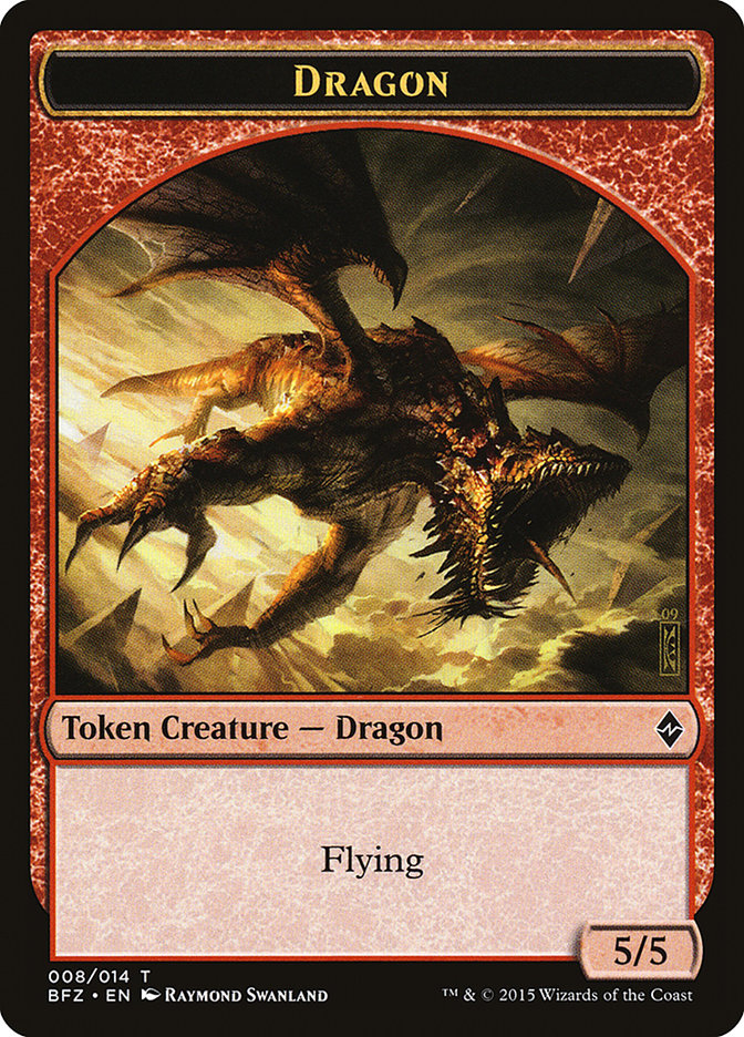 Dragon Token [Battle for Zendikar Tokens] | Chromatic Games