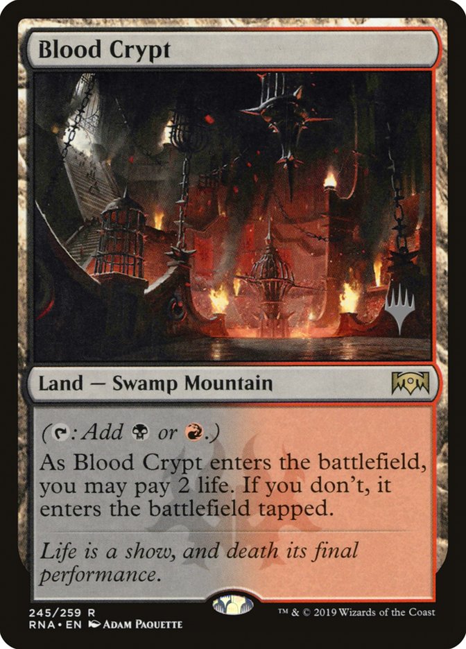 Blood Crypt (Promo Pack) [Ravnica Allegiance Promos] | Chromatic Games