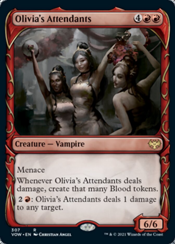 Olivia's Attendants (Showcase Fang Frame) [Innistrad: Crimson Vow] | Chromatic Games