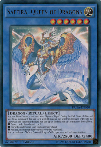 Saffira, Queen of Dragons [DUEA-EN050] Ultra Rare | Chromatic Games