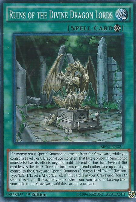 Ruins of the Divine Dragon Lords [SR02-EN024] Super Rare | Chromatic Games