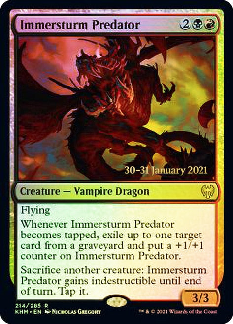 Immersturm Predator [Kaldheim Prerelease Promos] | Chromatic Games