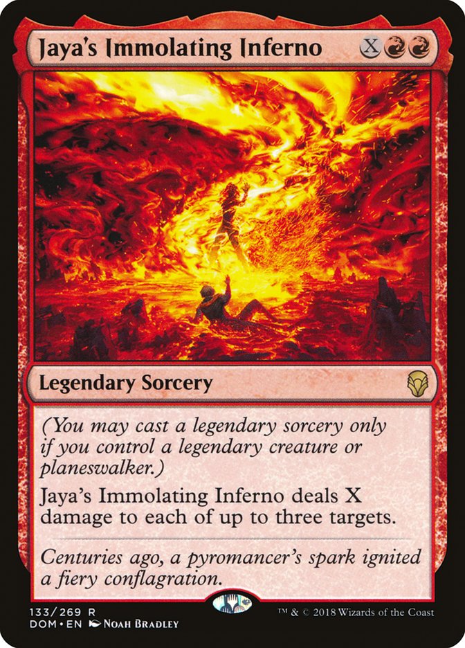 Jaya's Immolating Inferno [Dominaria] | Chromatic Games