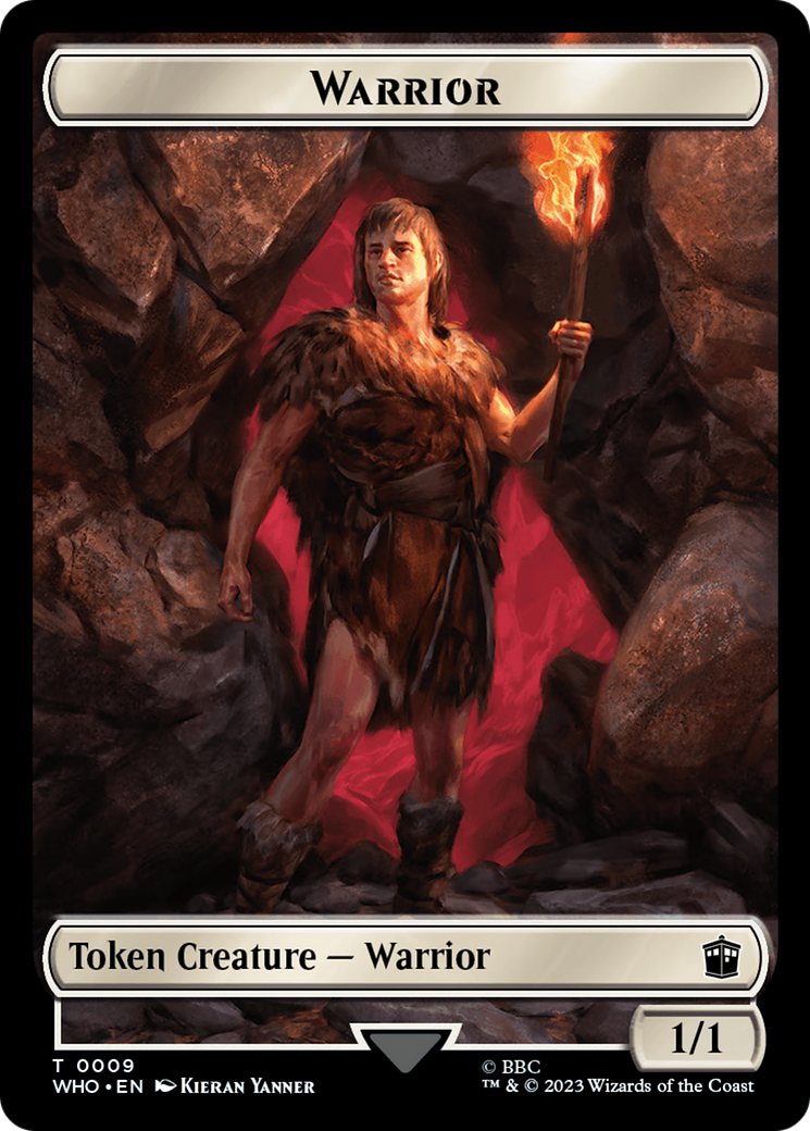 Warrior // Mark of the Rani Double-Sided Token [Doctor Who Tokens] | Chromatic Games