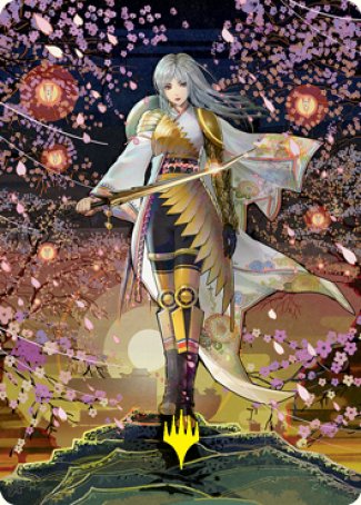 The Wandering Emperor 2 Art Card (Gold-Stamped Signature) [Kamigawa: Neon Dynasty Art Series] | Chromatic Games